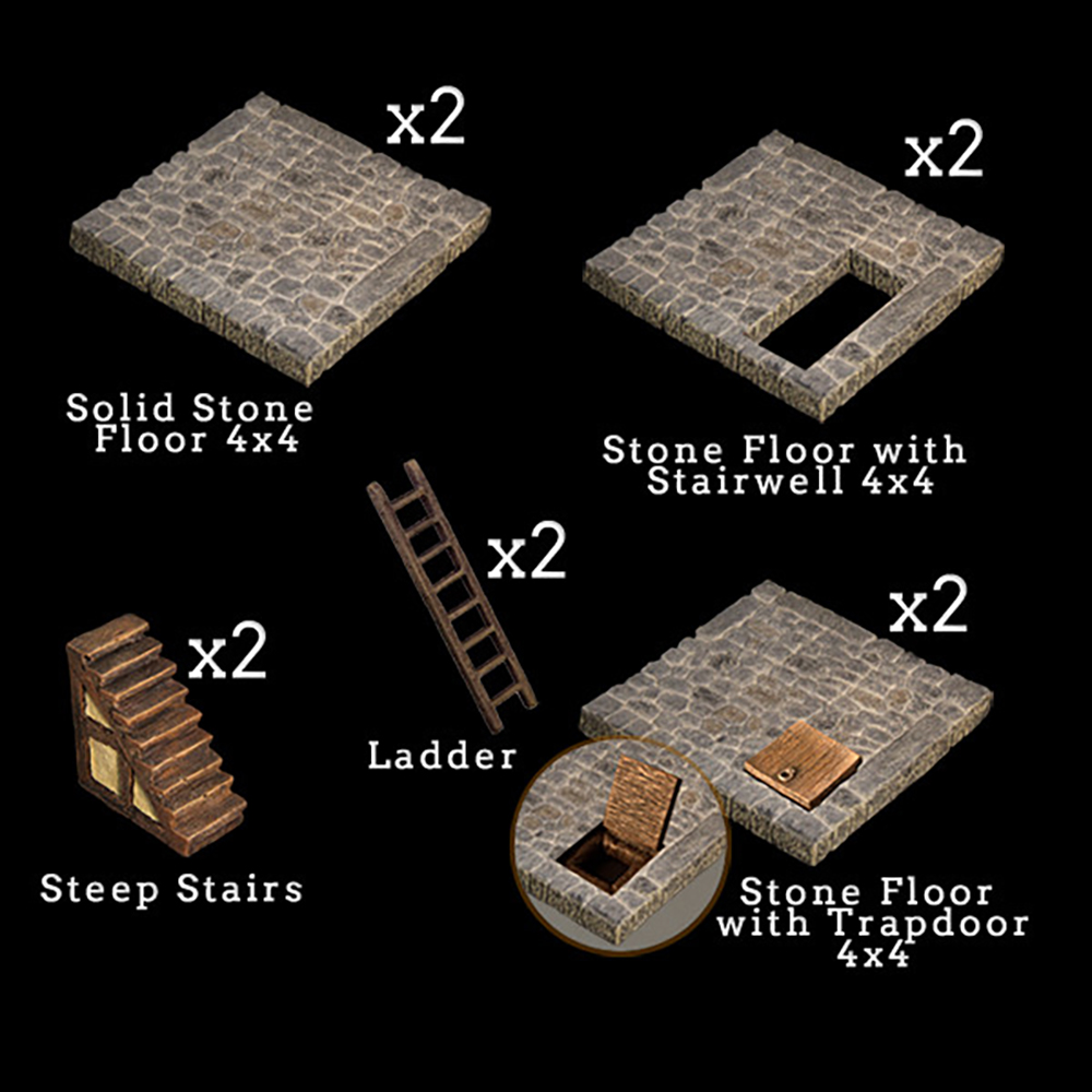 Dwarven Forge Dwarvenite Cities Stone Floor Add-On SFL