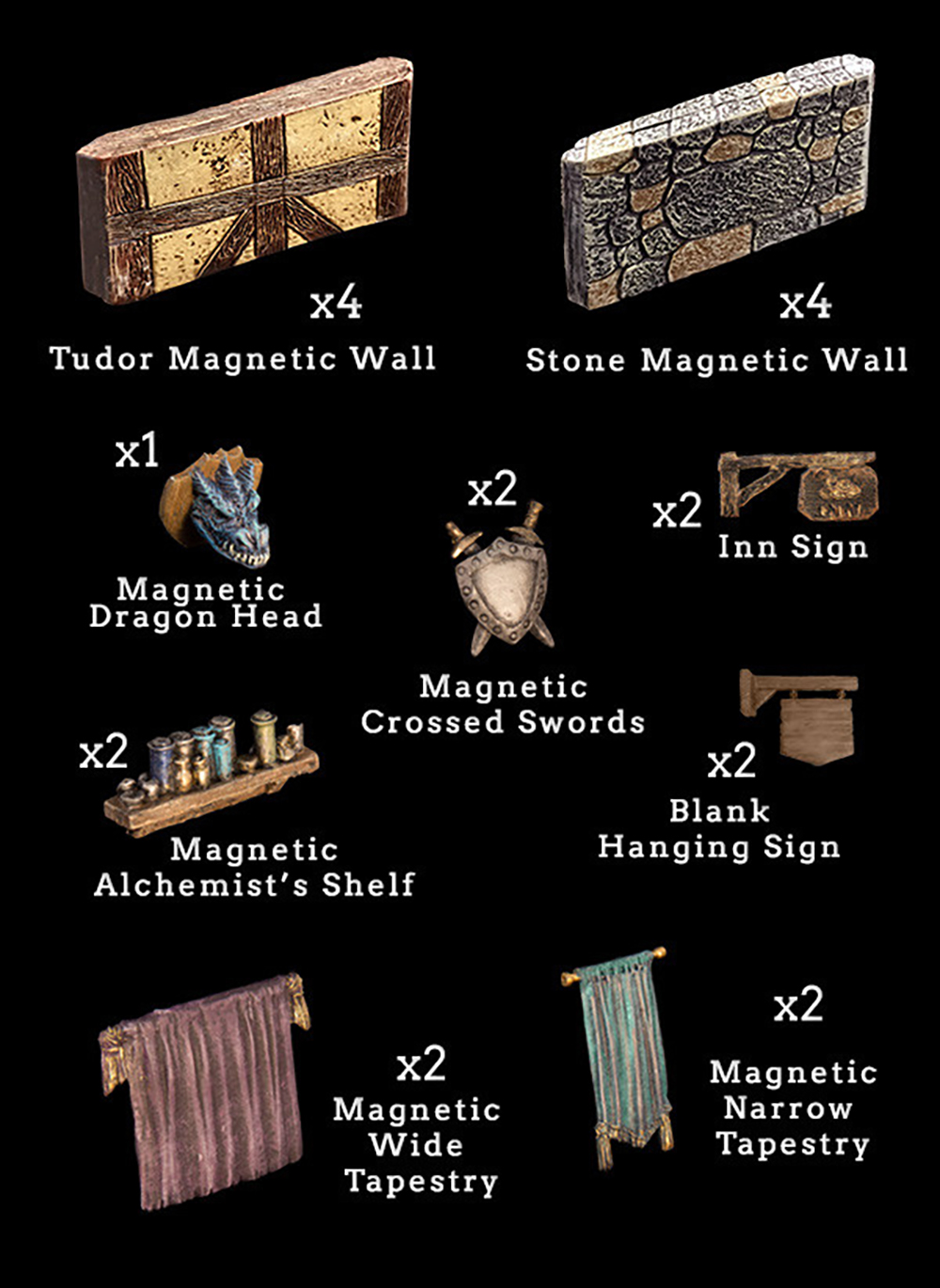 Dwarven Forge Dwarvenite Cities Magnetic Accessory Pack MA