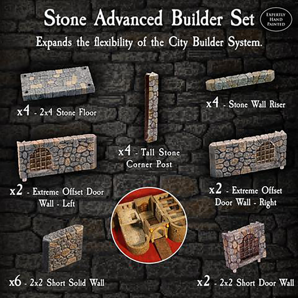 Dwarven Forge Dwarvenite Cities Stone Advanced Builder Set 4-STOA