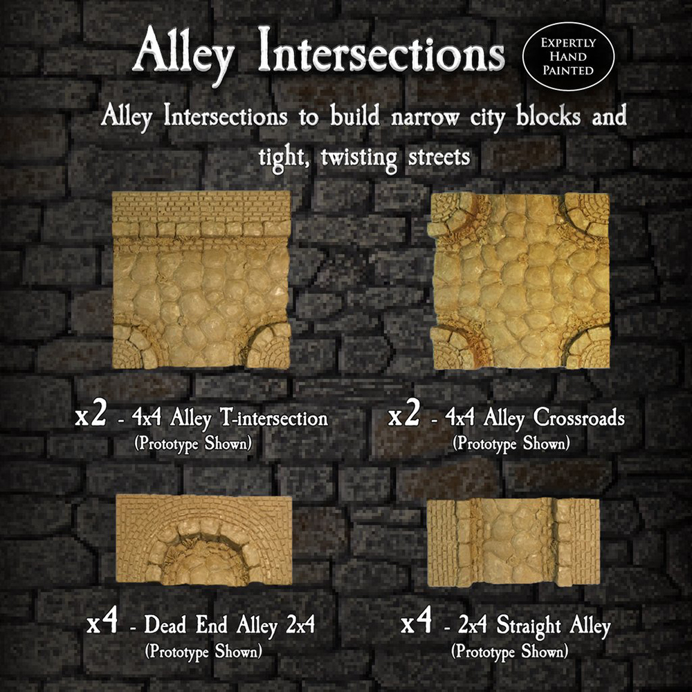 Dwarven Forge Dwarvenite Cities Alley Imperial Intersections Add-On 4-ALLI
