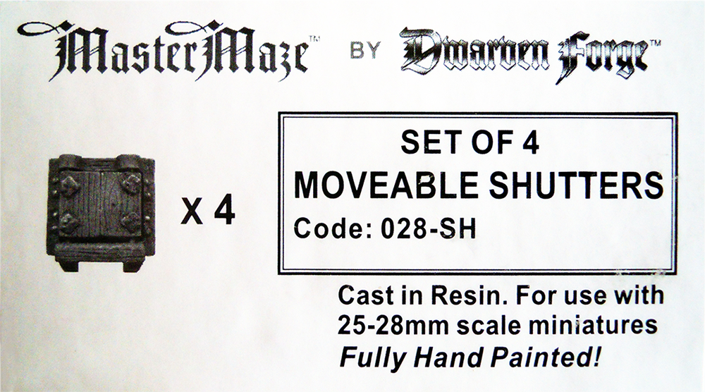 Dwarven Forge MM028SH Moveable Shutters