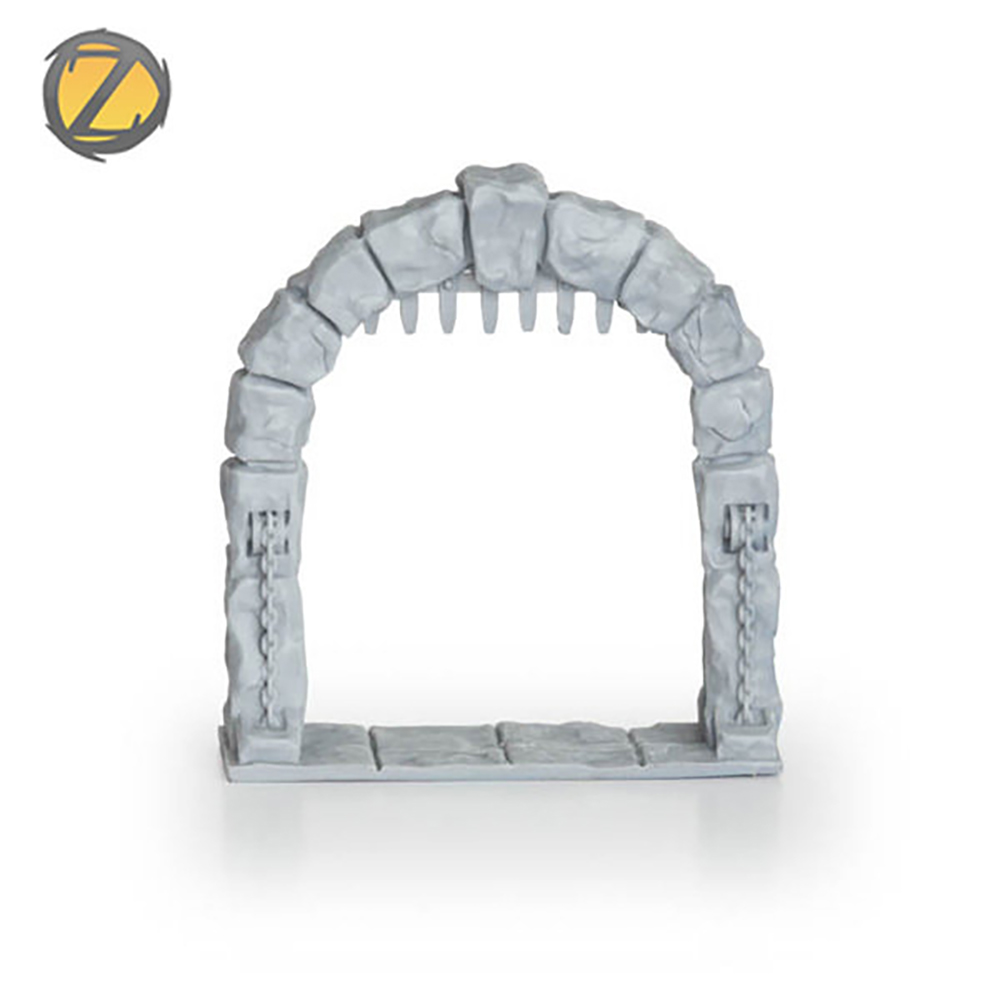 Zealot Miniatures Twisting Catacombs Double Porticullis Open