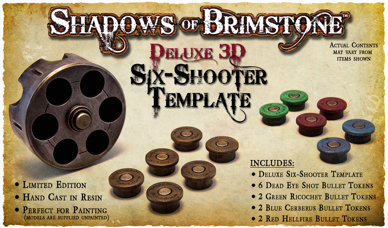 Shadows of Brimstone Six Shooter Template