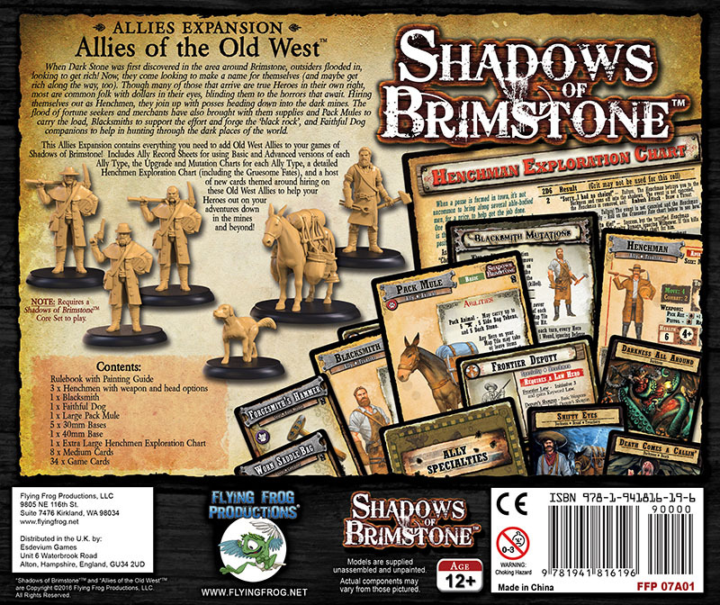 Shadows of Brimstone Allies of the Old West