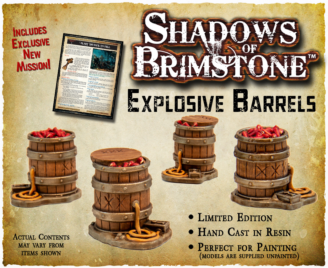 Shadows of Brimstone Explosives Barrels