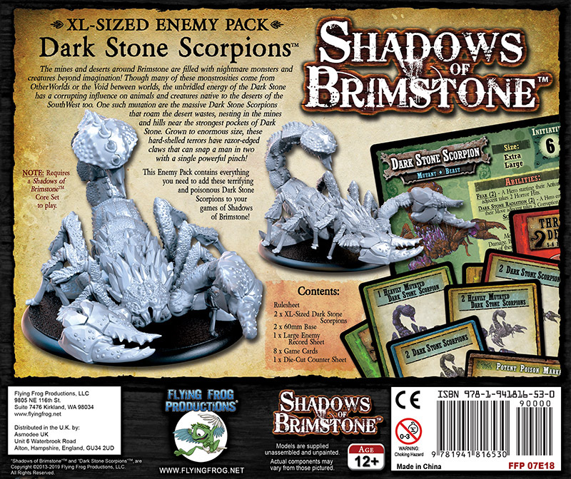 Shadows of Brimstone Dark Stone Scorpions