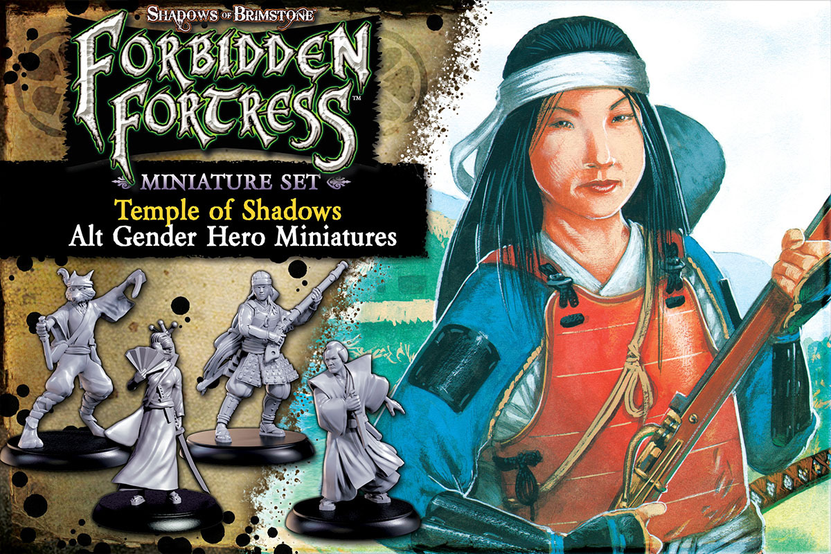 Shadows of Brimstone All Gender Hero Miniatures pack 2